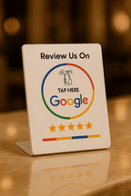 Quatuor — 4 Présentoirs Avis Google NFC